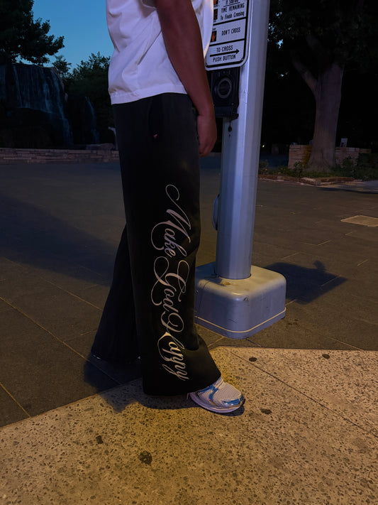 MGH "Make God Happy" Black Sweatpants